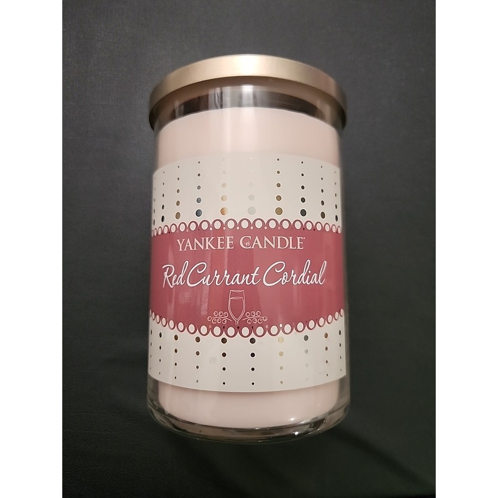 New Rare Retired Yankee Candle 22 Oz Red Currant Cordial 75-110 Hrs Burn Time